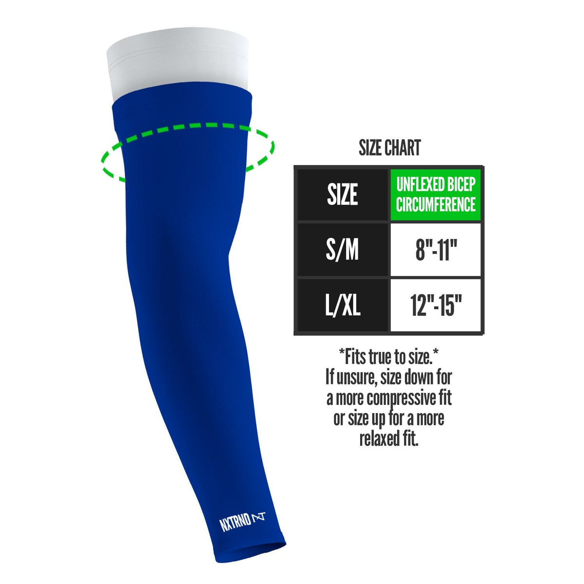 NXTRND Double Arm Sleeves Blue (1 Pair)