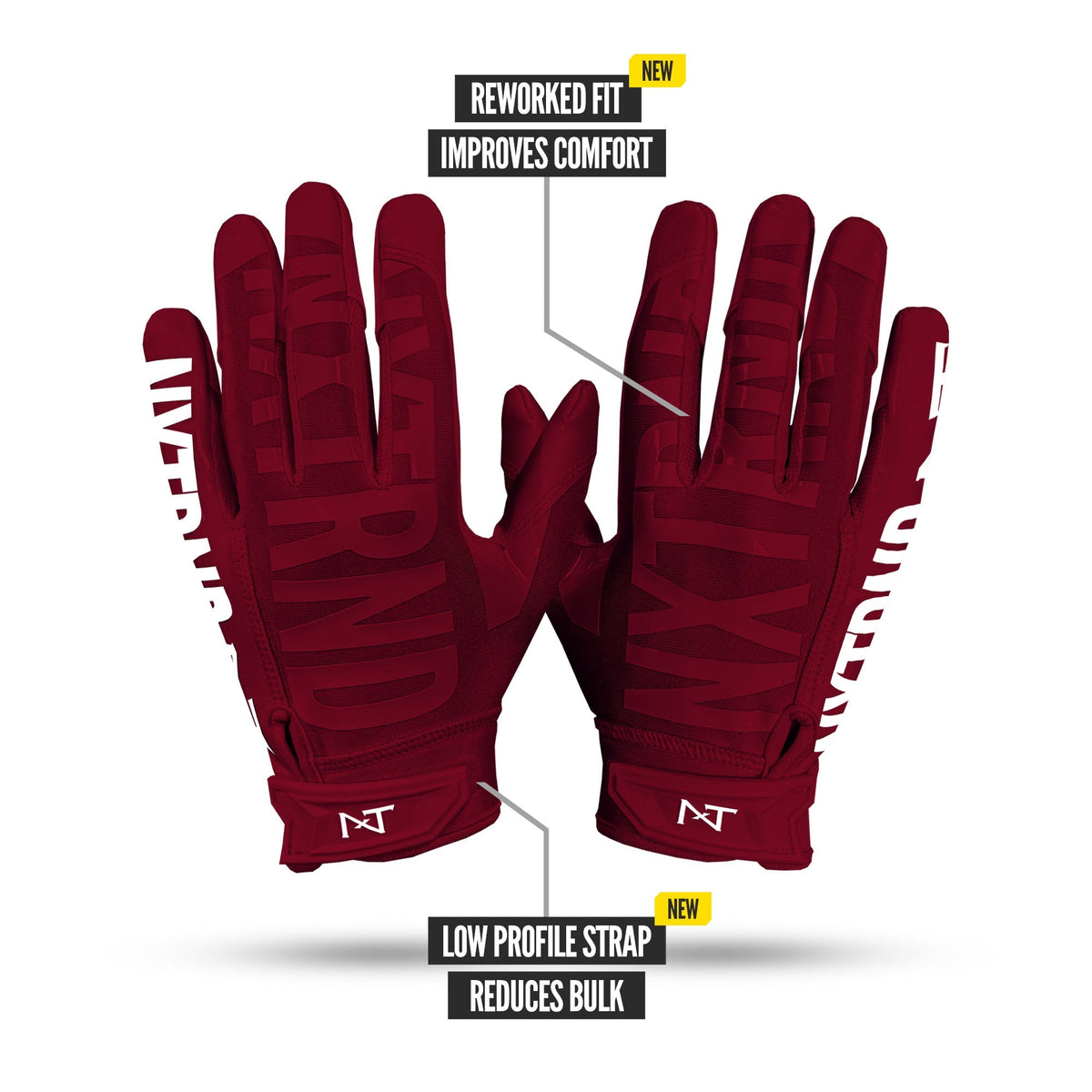 NXTRND G1® Pro Football Gloves Maroon