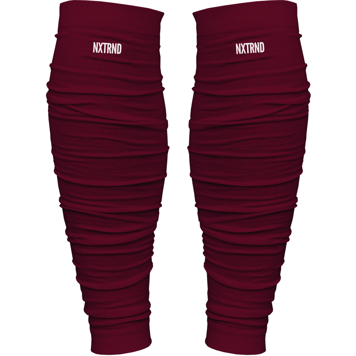 NXTRND Scrunch Football Leg Sleeves Maroon