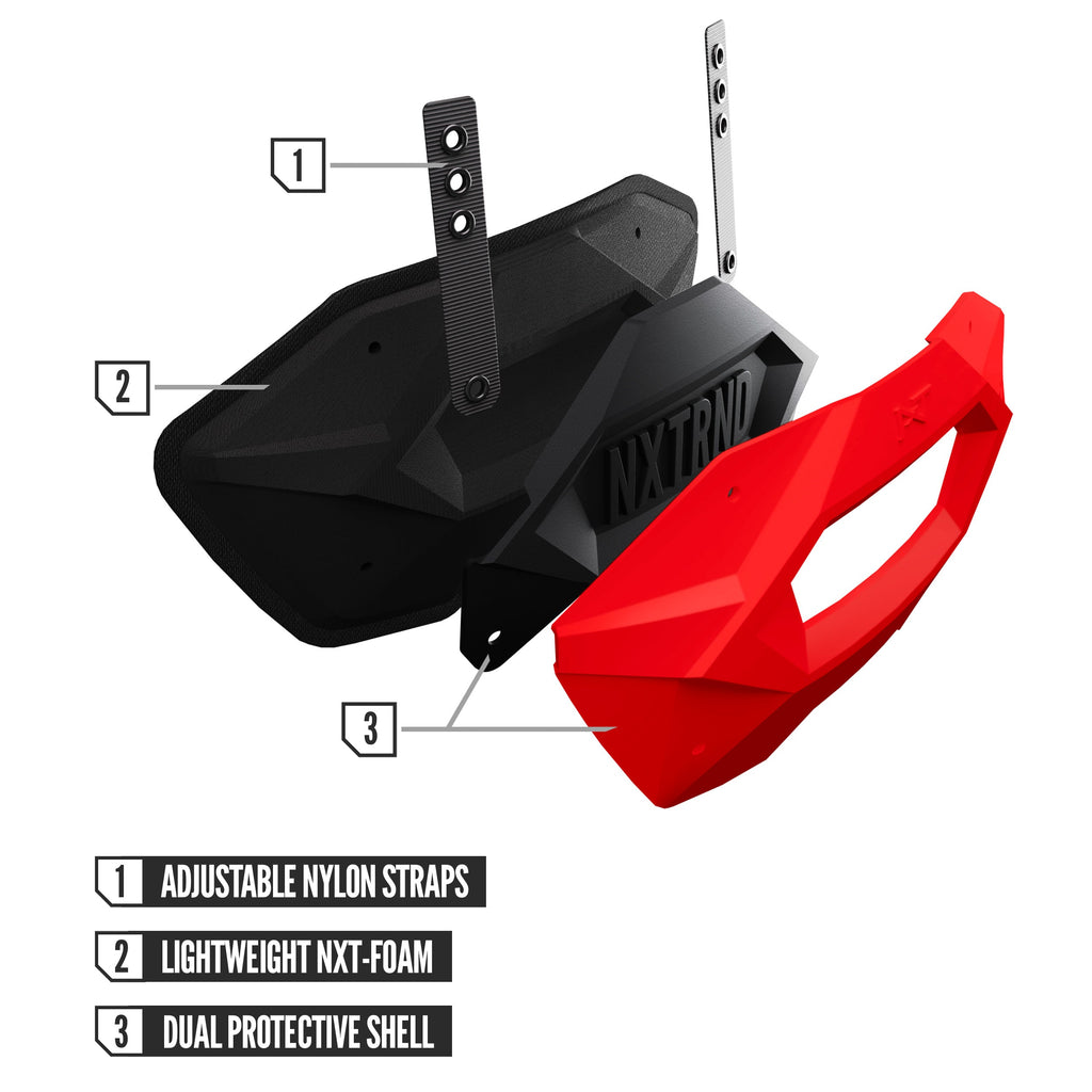NXTRND B-PLATE® Pro Football Back Plate Red