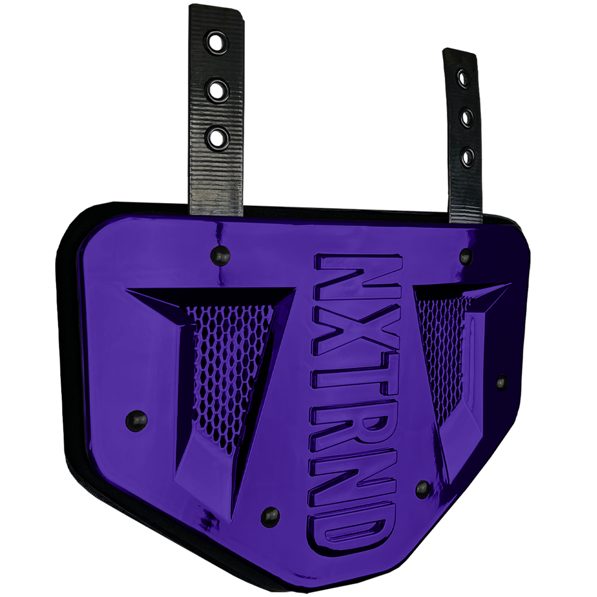 NXTRND B-PLATE® Football Back Plate Chrome Purple