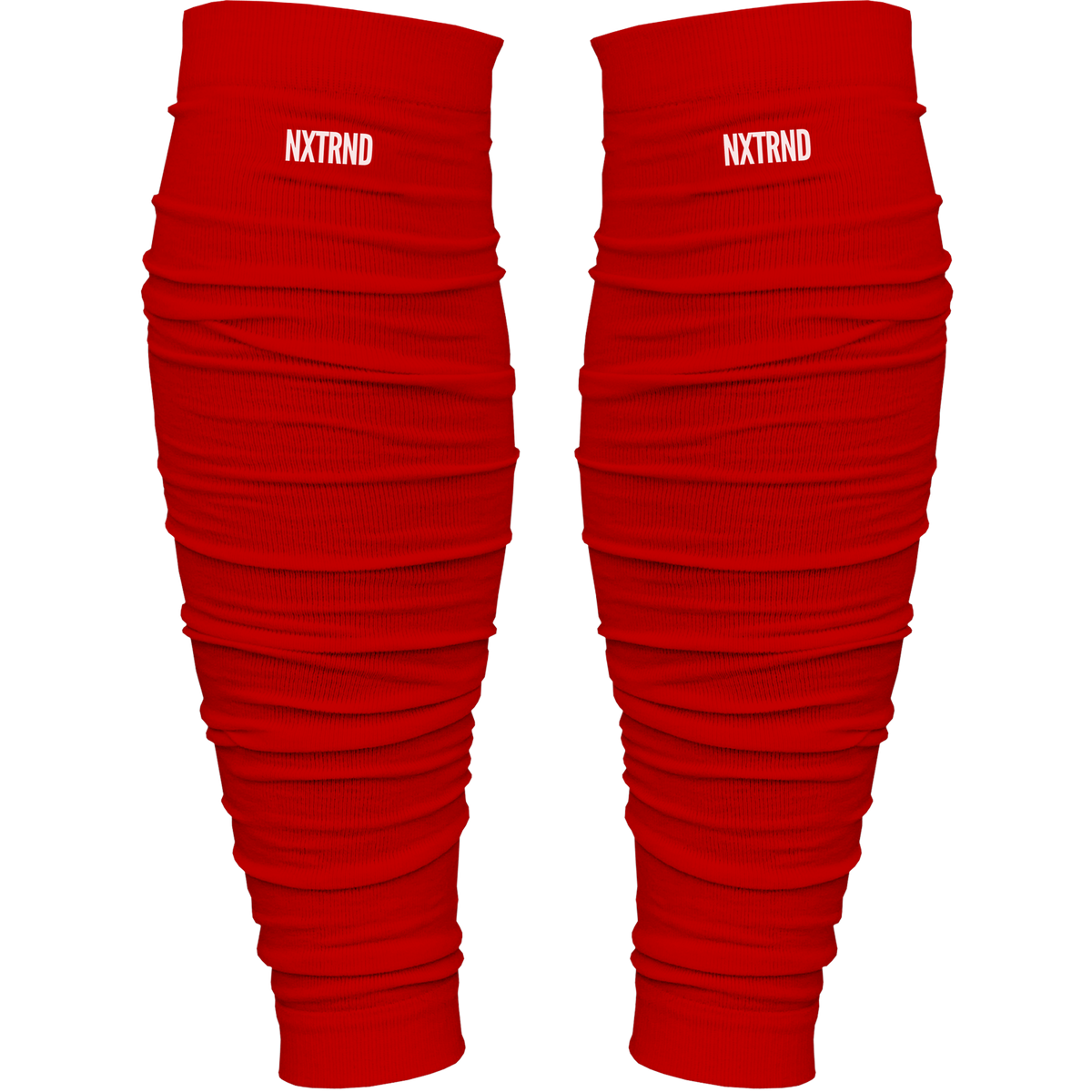 NXTRND Scrunch Football Leg Sleeves Red
