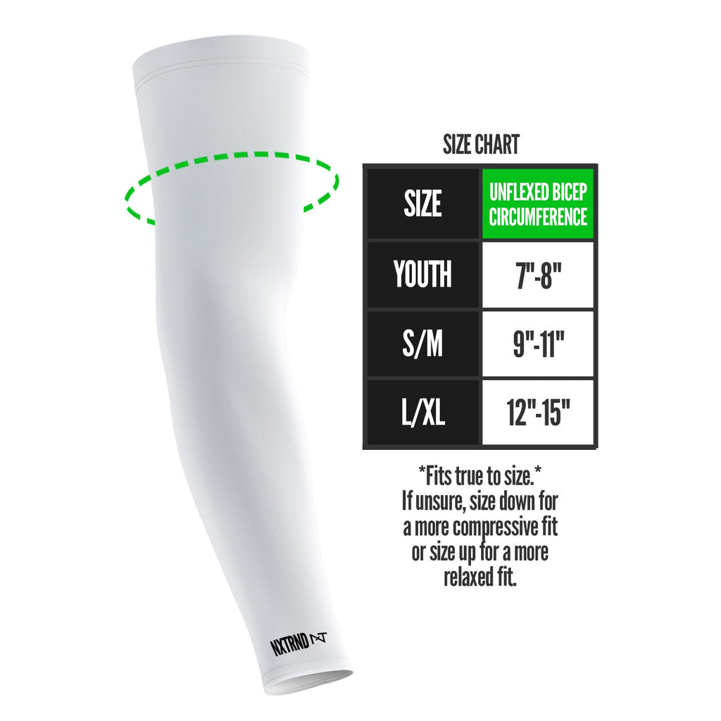 NXTRND AirTek Arm Sleeves White (1 Pair)