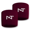 NXTRND Wrist Bands Maroon (1 Pair)