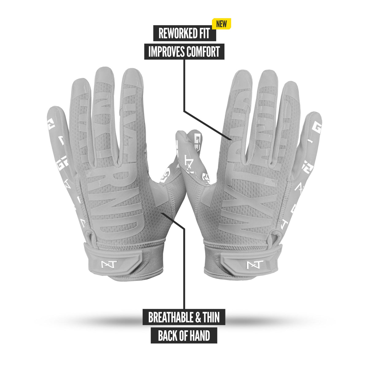 NXTRND G2® Pro Football Gloves Grey