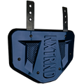 NXTRND B-PLATE® Football Back Plate Chrome Navy Blue