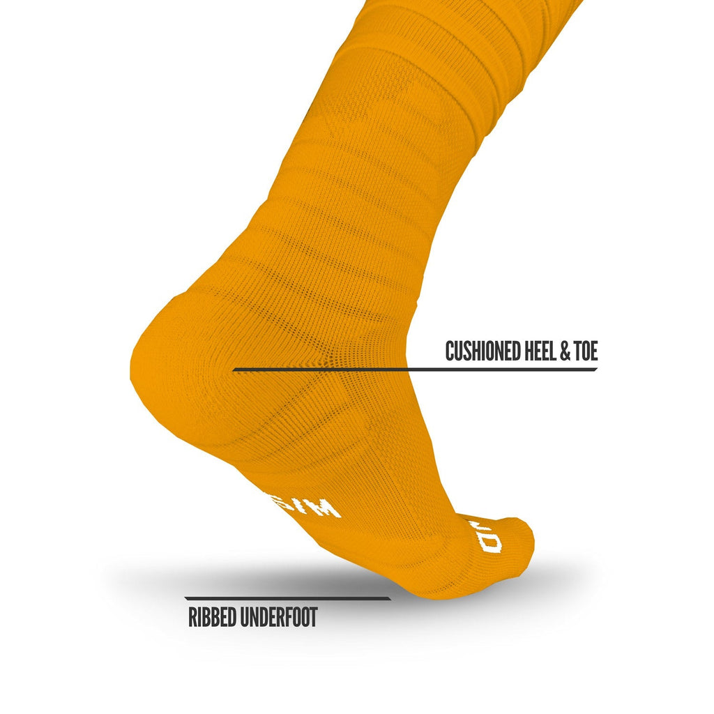 NXTRND XTD® Scrunch Football Socks Yellow