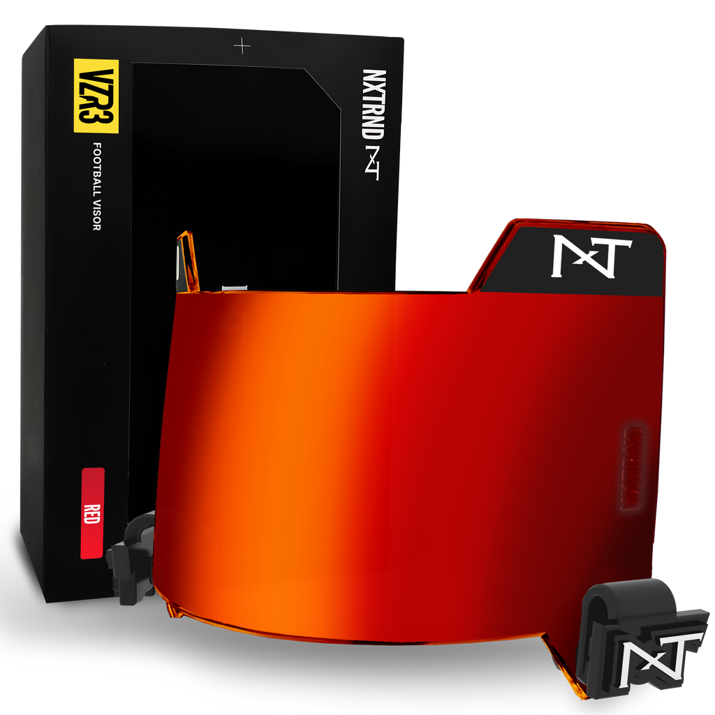 NXTRND VZR3® Football Visor Red