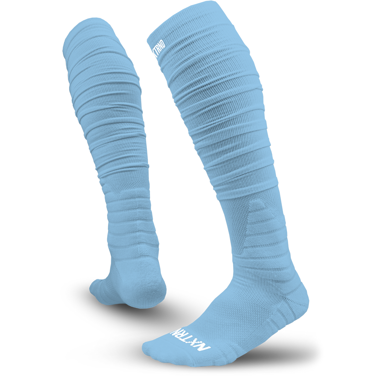 NXTRND XTD® Scrunch Football Socks Columbia Blue