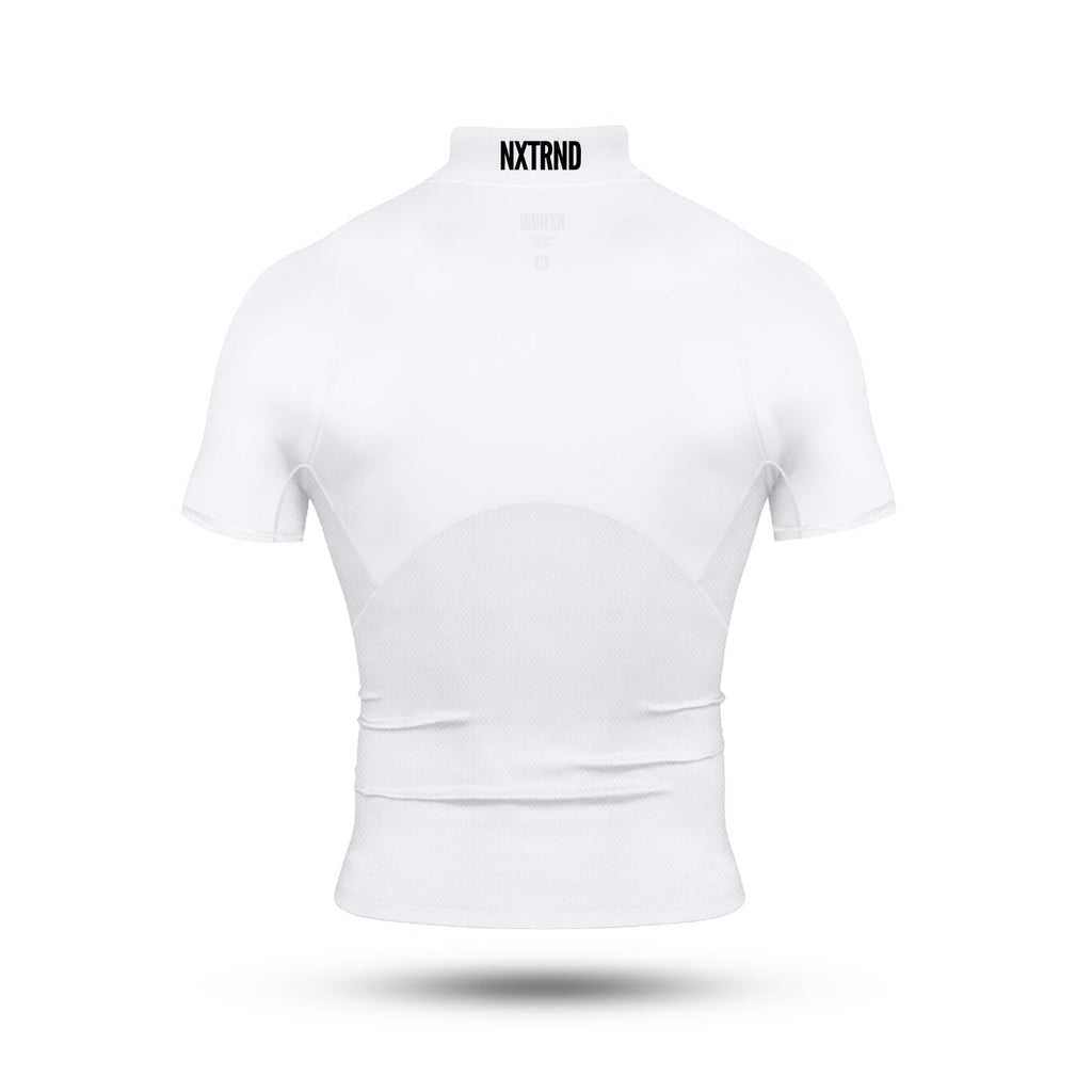 Nxtrnd Core Turtleneck Compression Short Sleeve White