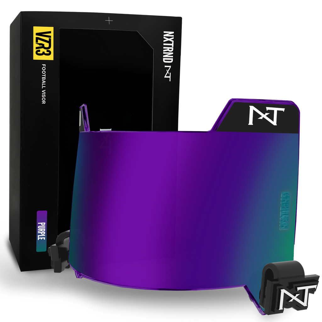 NXTRND VZR3® Football Visor Purple