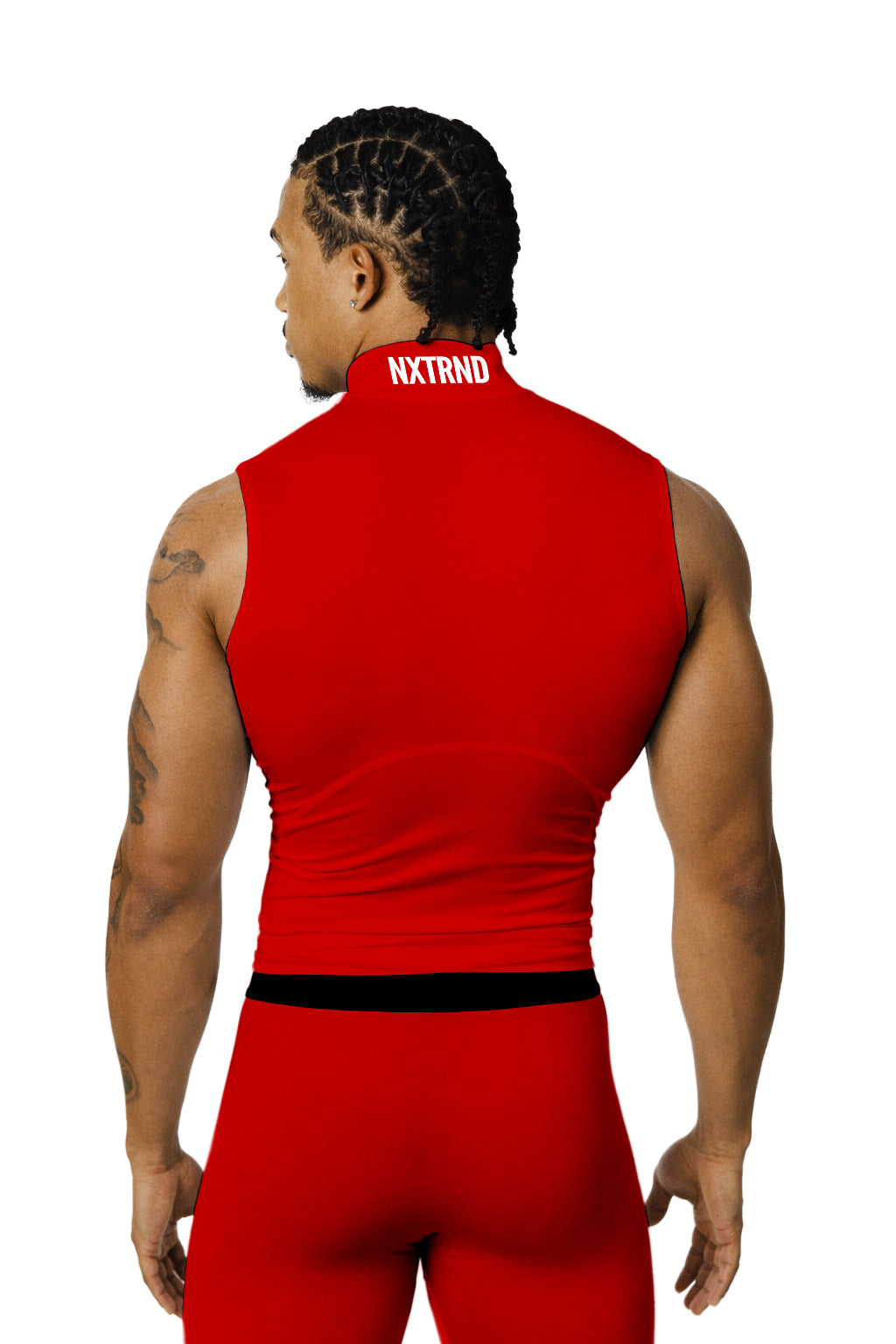 Nxtrnd Core Turtleneck Compression Sleeveless Red