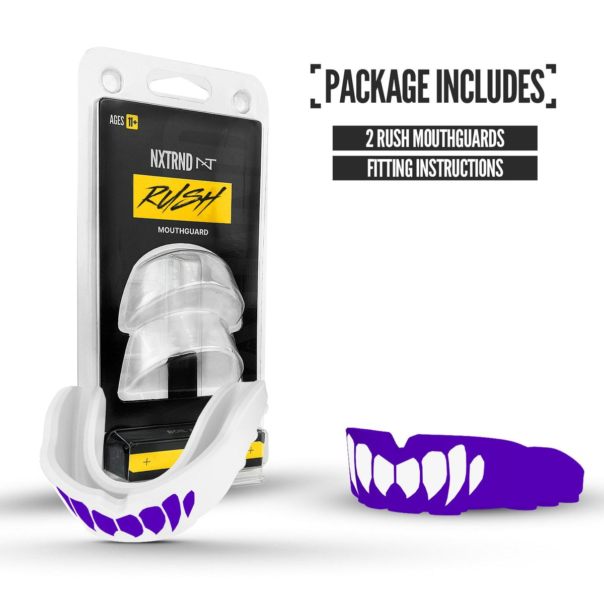 NXTRND Rush® Purple & White Fangs (2 Pack)