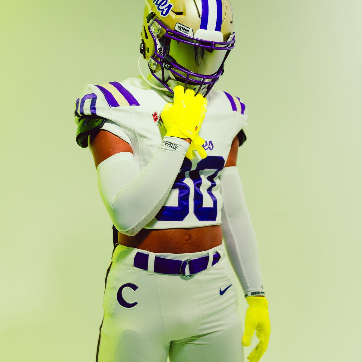 NXTRND G2® Pro Football Gloves Neon Yellow