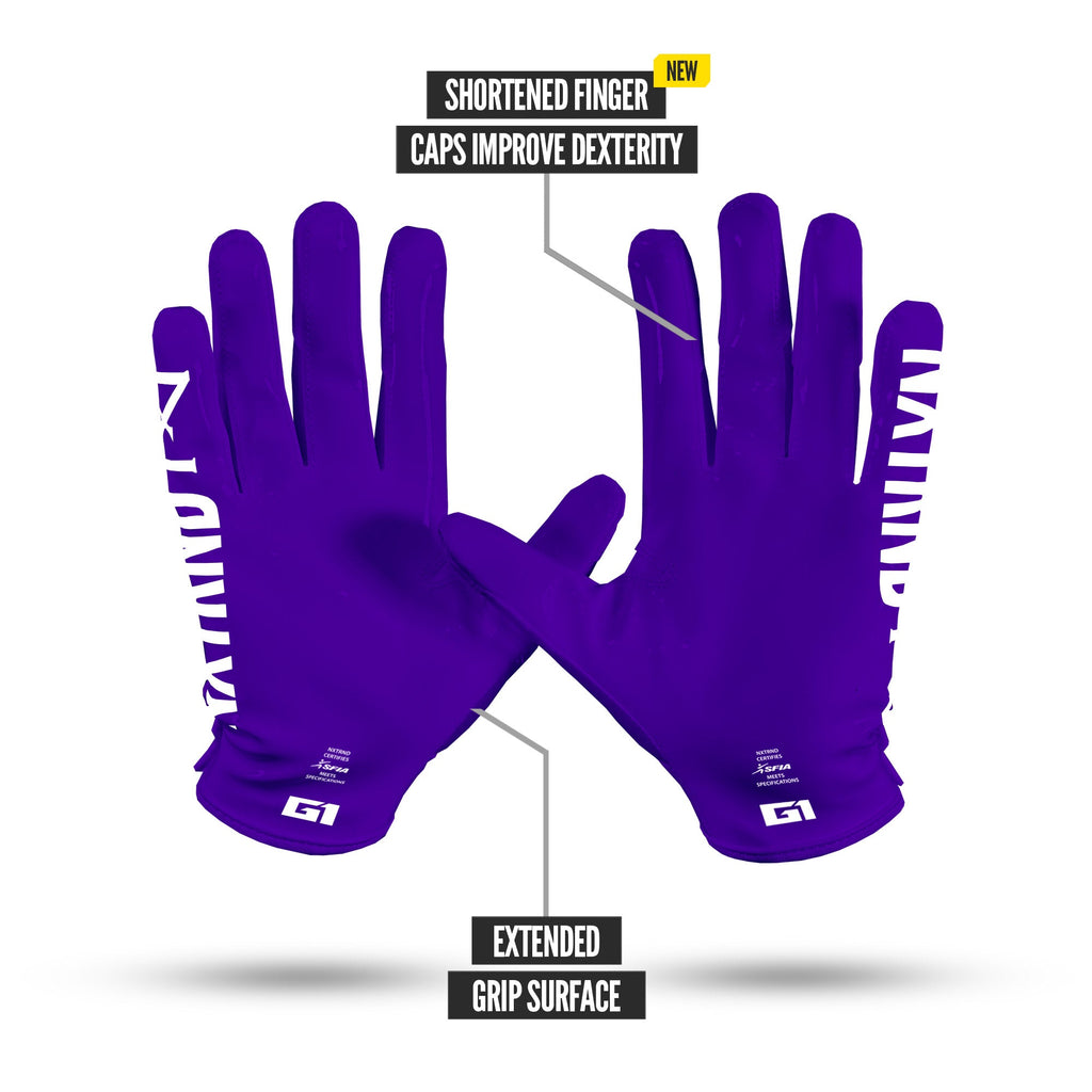 NXTRND G1® Pro Football Gloves Purple