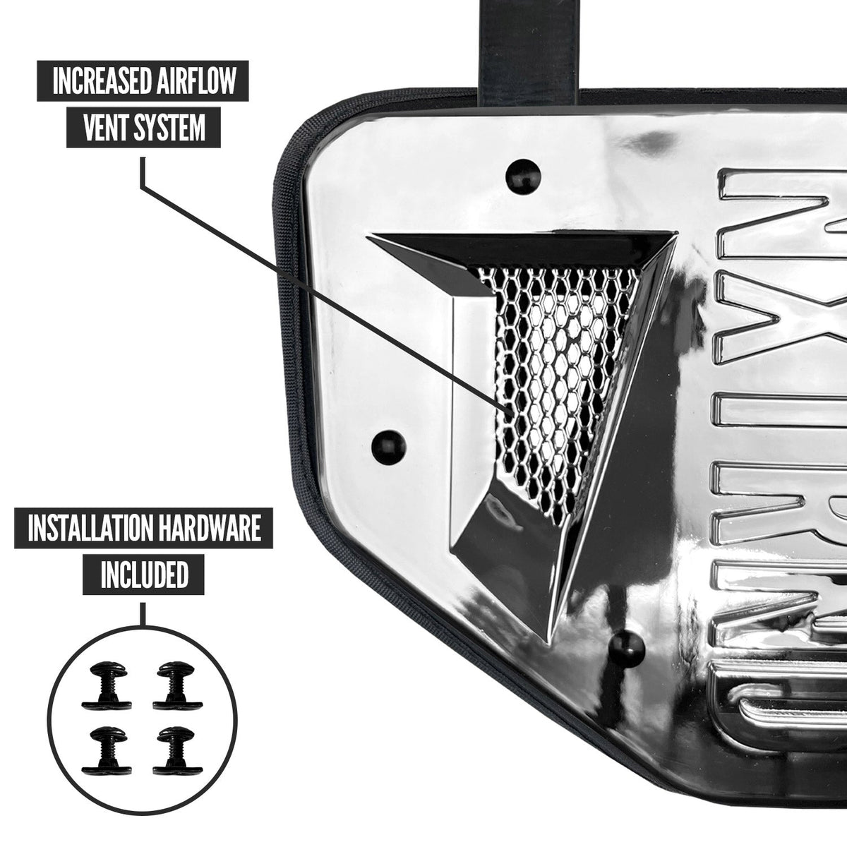 NXTRND B-PLATE® Football Back Plate Silver