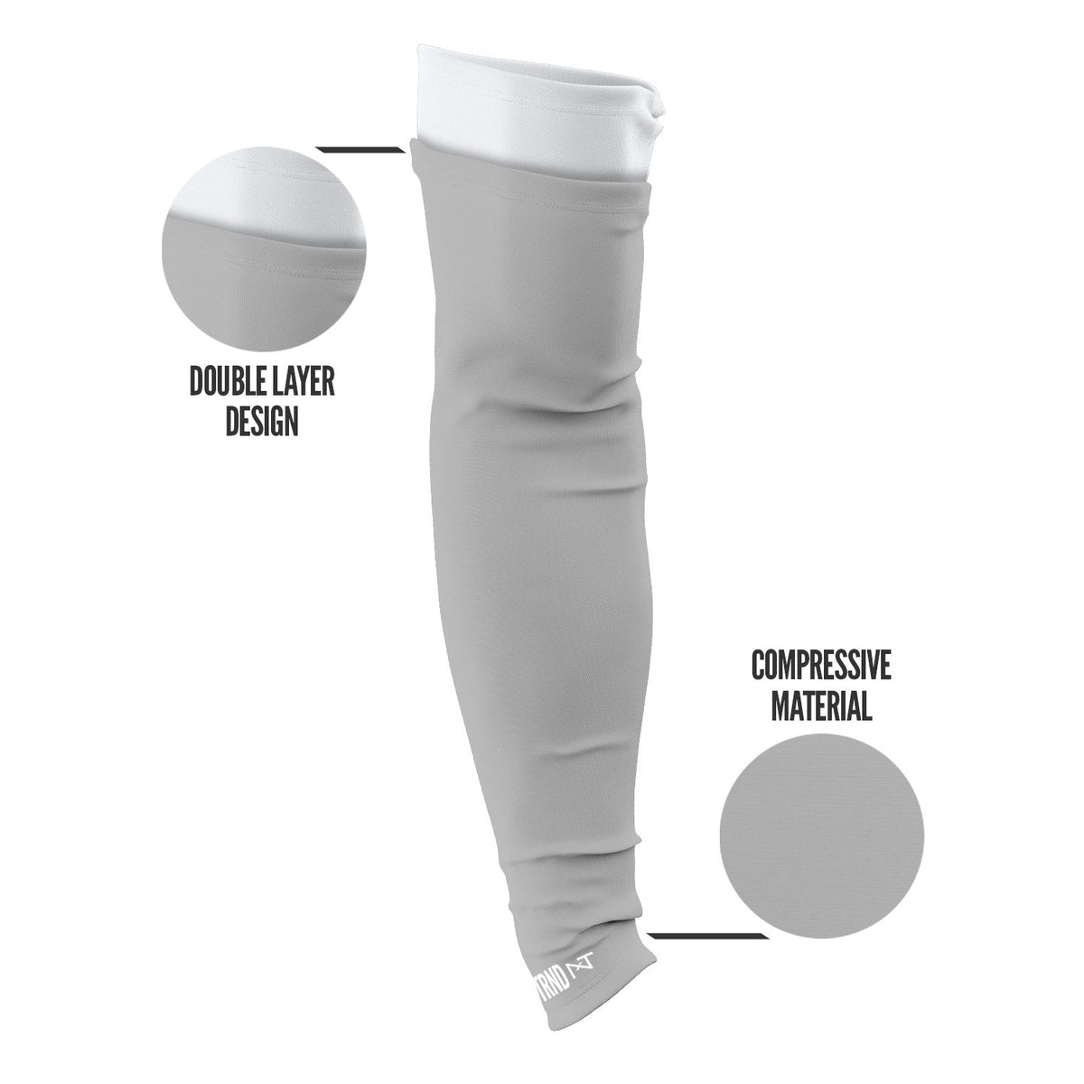 NXTRND Double Arm Sleeves Grey (1 Pair)