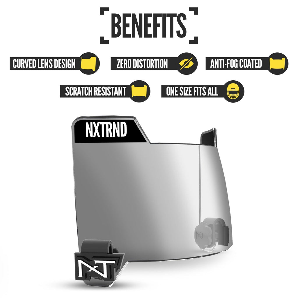 NXTRND VZR3® Football Visor Clear Mirror